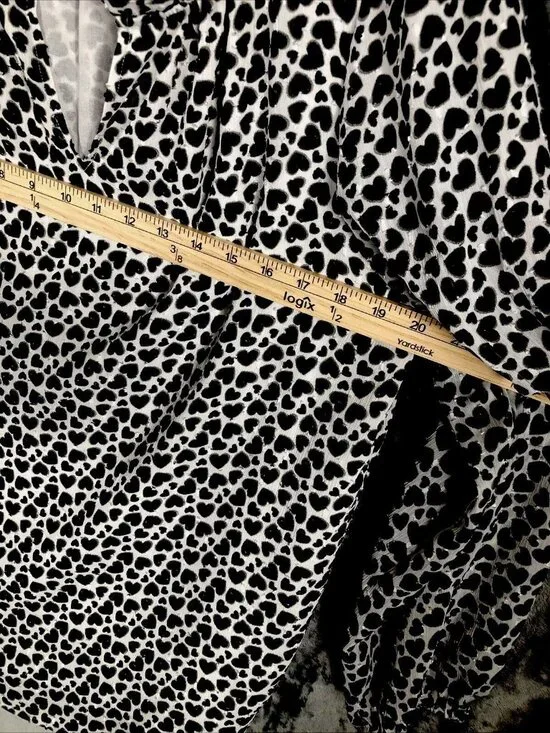 Carolina Belle Woman's Blouse Long Sleeve Animal Print Top Size L Black & White - Picture 11 of 14